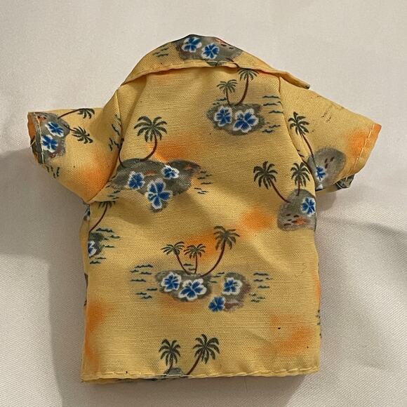 Bratz Boyz Cameron Funk Out Yellow Tropical Shirt - Picture 3 of 5